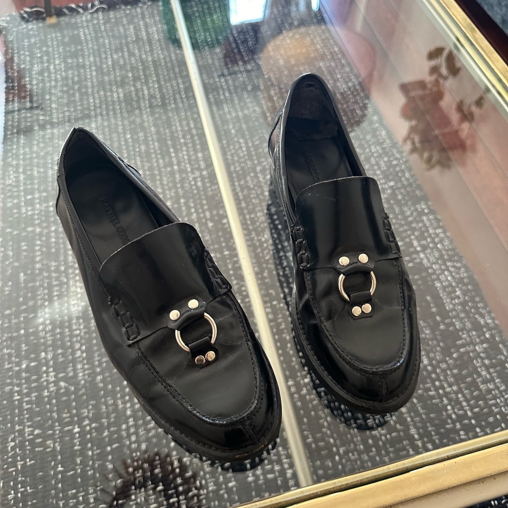 Black loafers